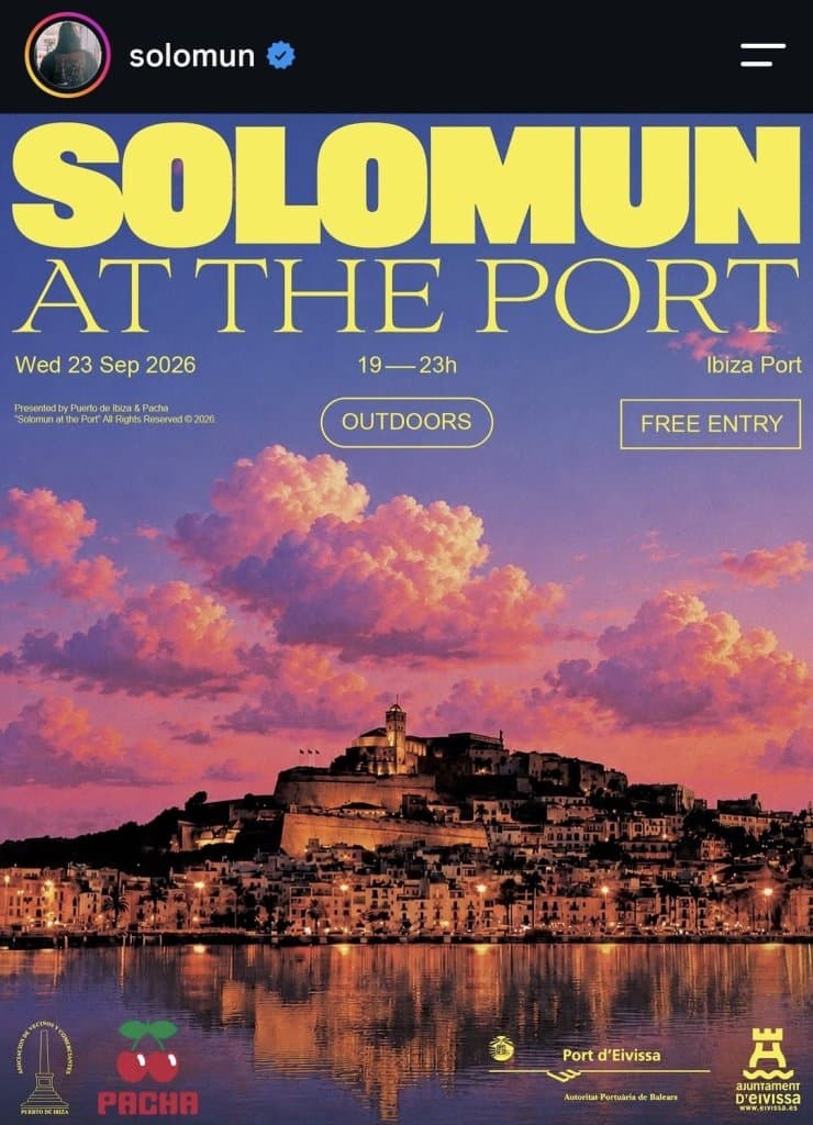 Solomun at the Port of Ibiza Town 2026