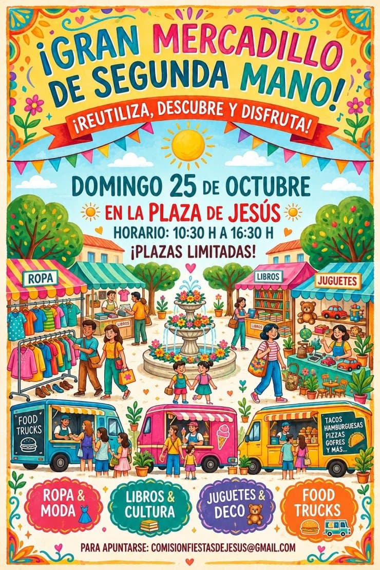 Great second-hand fair in Jesús