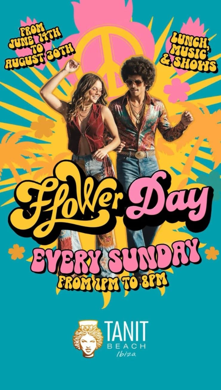 Flower Day at Tanit Beach Ibiza