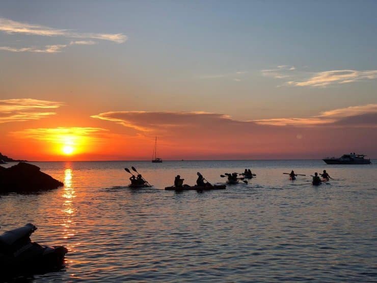 Sunset Kayak Excursion from Portinatx
