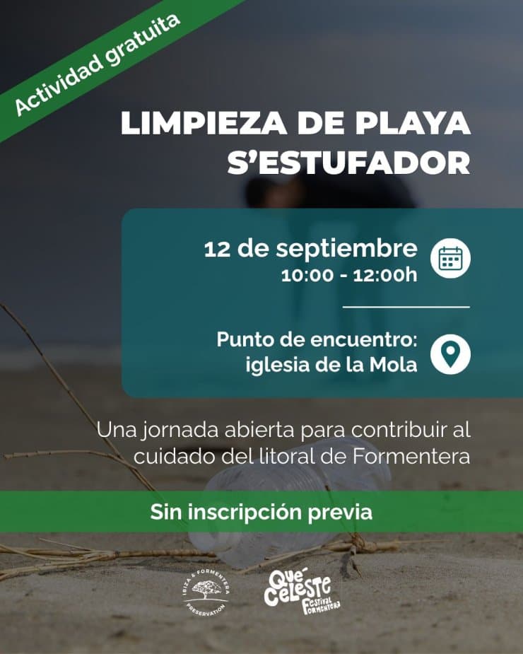 Beach clean-up on Formentera
