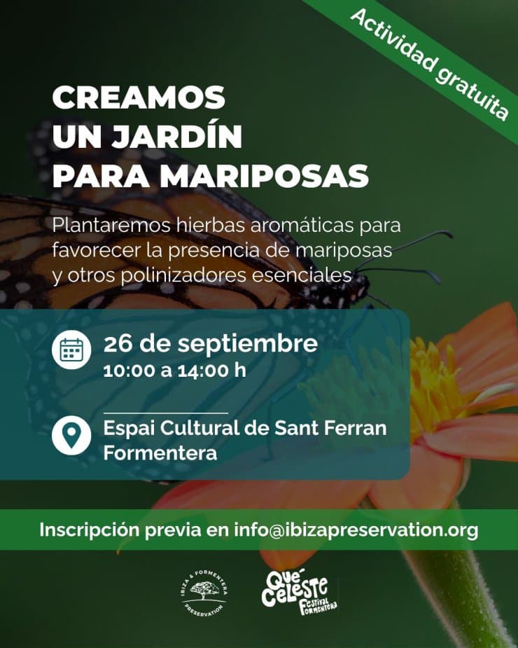 'Butterflies for Biodiversity' pollinator garden workshop, Formentera