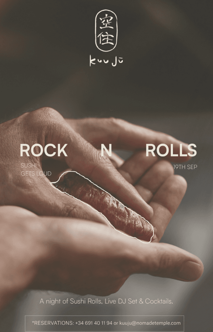 Rock & Rolls at Kuu Jū, when sushi gets loud