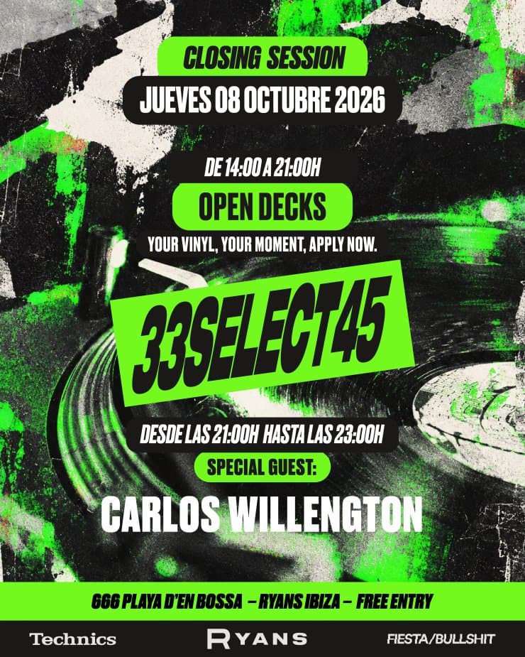 33SELECT45 Closing Session at 666 – Ryans Ibiza