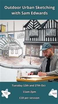 Outdoors Urban Sketching with Sam Edwards