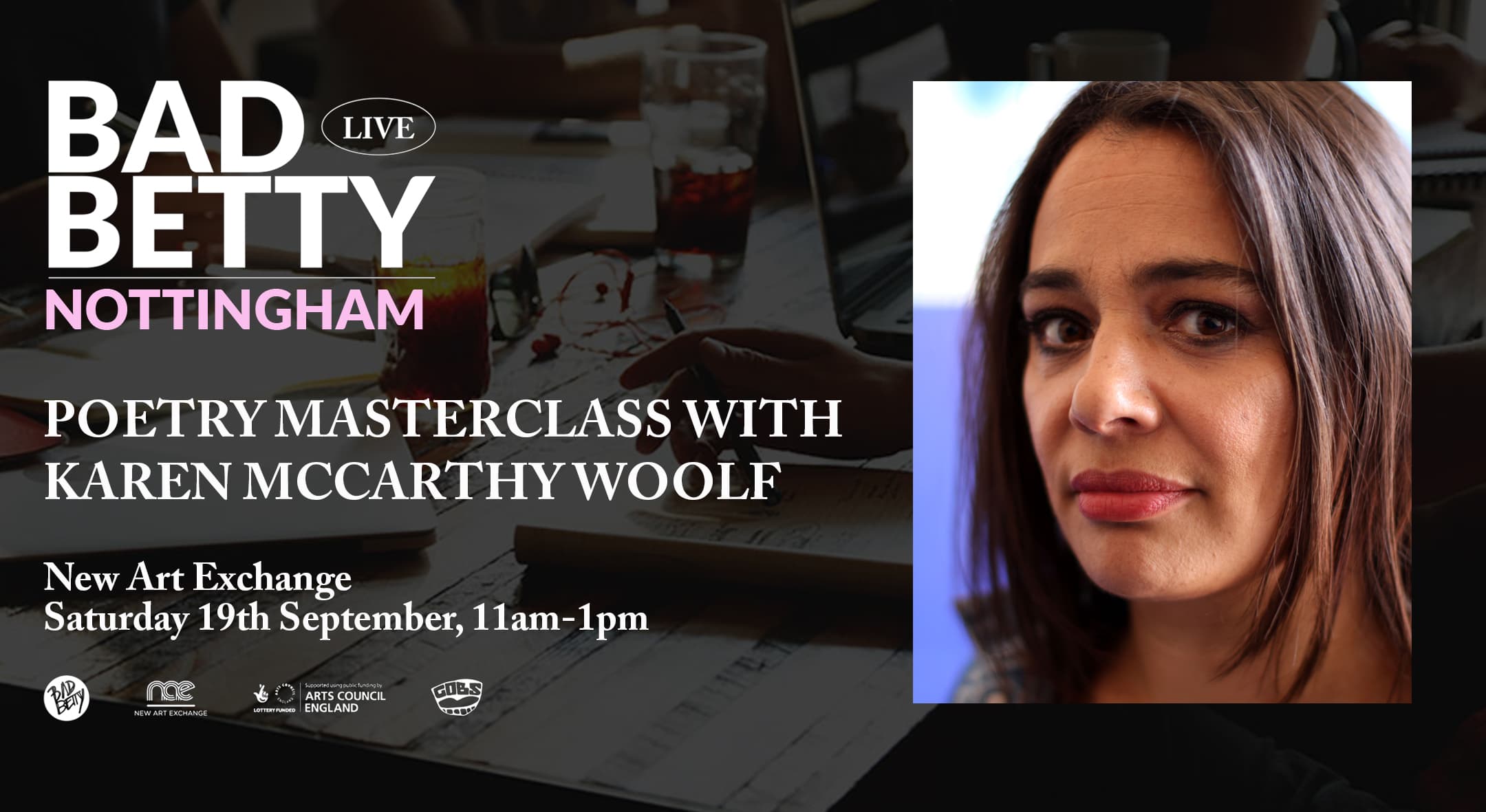 Poetry Masterclass with Karen McCarthy Woolf