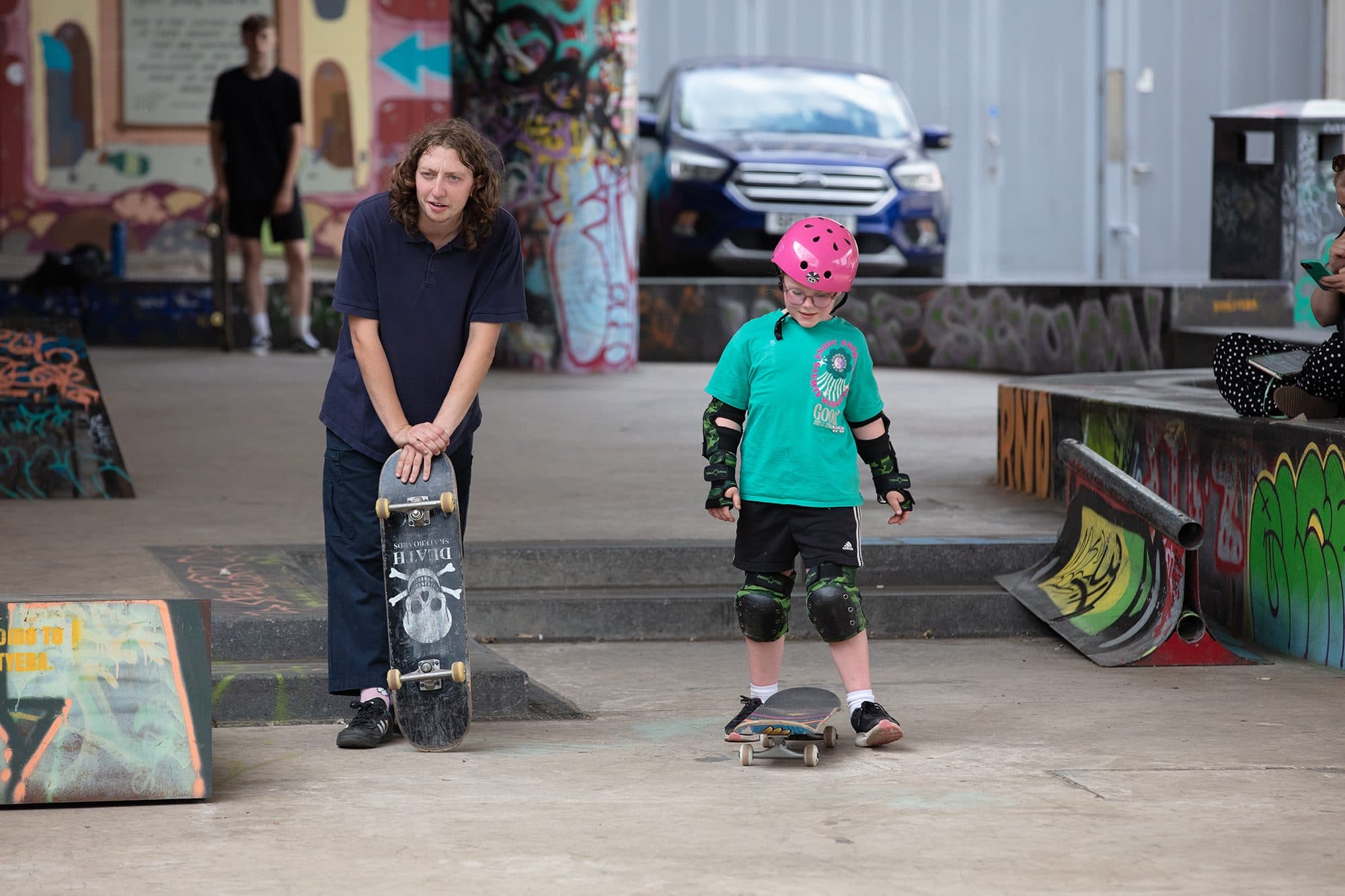 Free skateboard coaching for all ages 7+