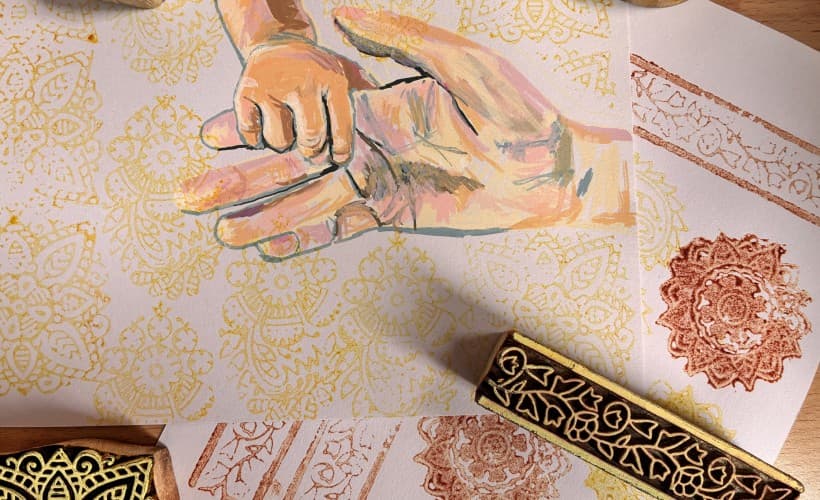 Traces of Connection: Natural Dye & Block Print