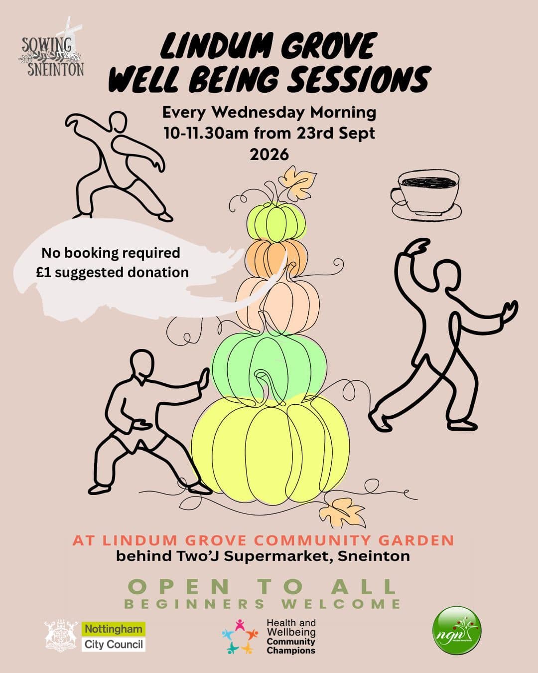 Lindum Grove Wellbeing Sessions