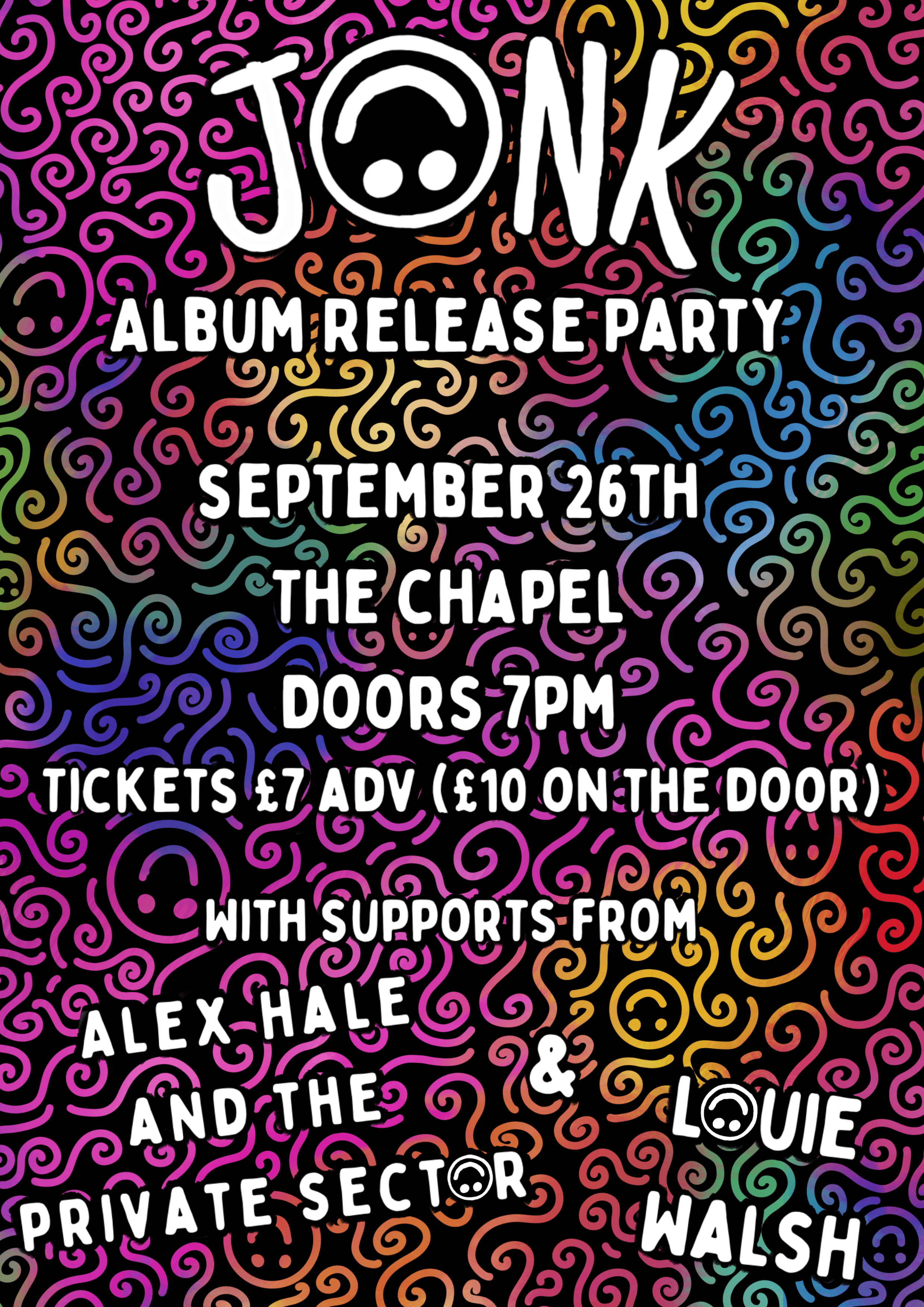 Jonk Debut Album Release Party with Alex Hale and The Private Sector & Louie Walsh