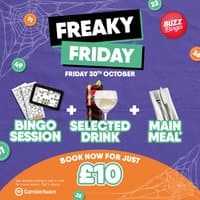 Freaky Friday Bingo 30/10 - Buzz Bingo Nottingham