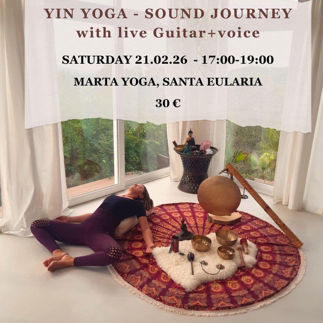 Yin Yoga Sound journey with live guitare and voice