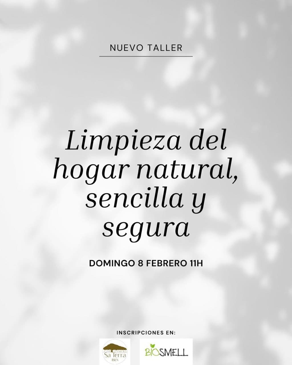 Taller de limpieza natural para el hogar