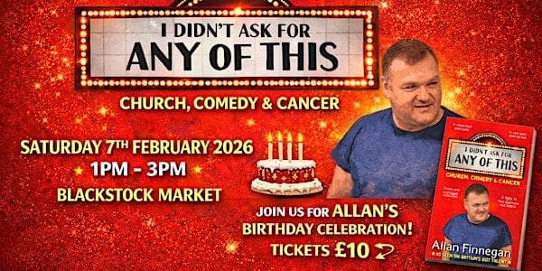 Book Launch: I Didn’t Ask For Any Of This – Allan Finnegan