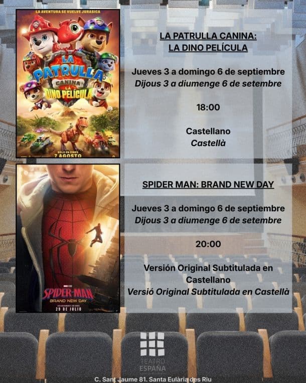 Cinema - PAW Patrol: The Dino Movie / Spider-Man: Brand New Day