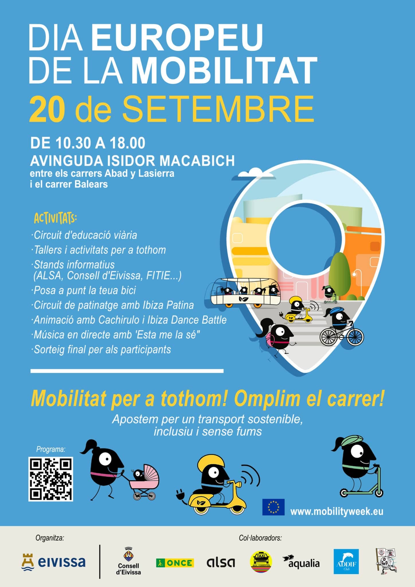 Día de la Movilidad y Día del Pedal con Talleres, Bici y Música para Toda la Familia