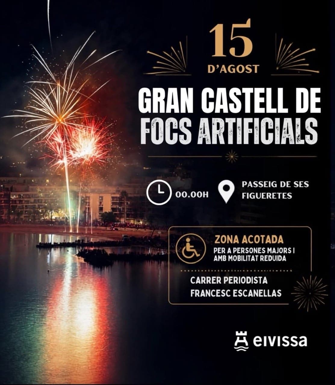 Fireworks in Figueretas