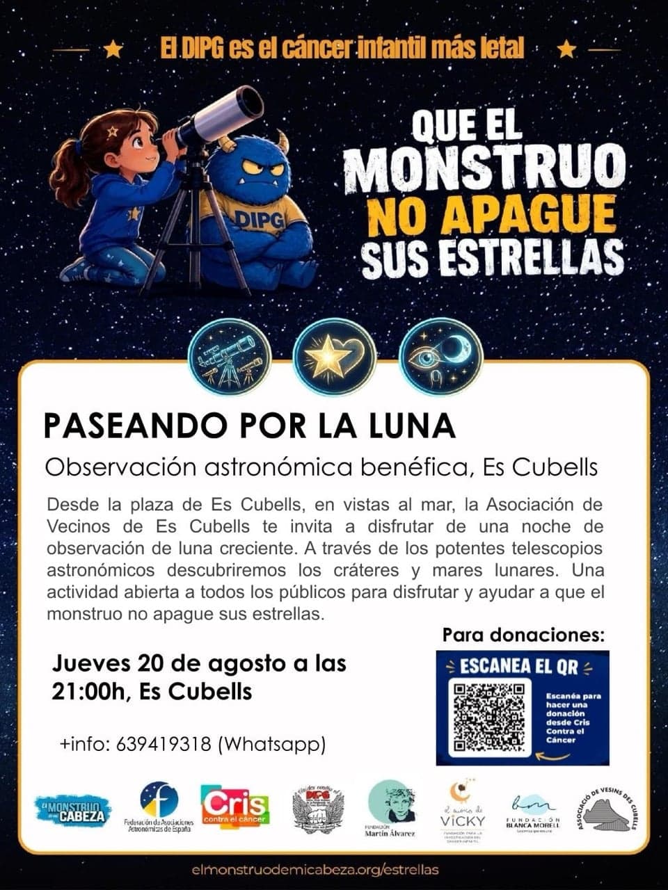 Astronomical Observation In Solidarity With The DIPG