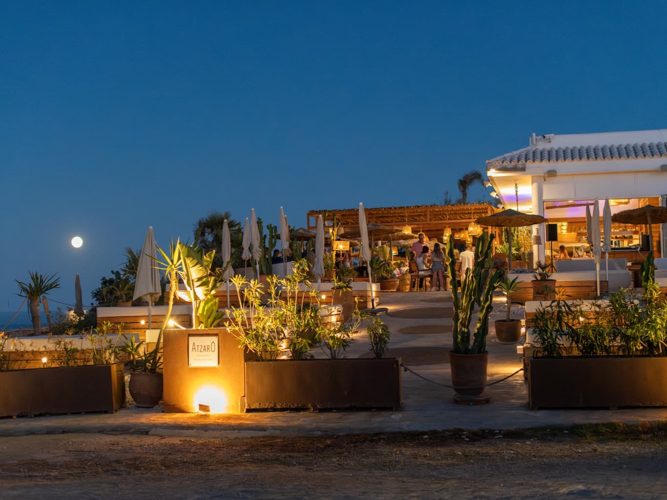 Full Moon Night at Atzaró Beach
